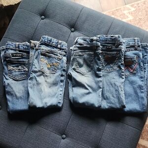 Girls Western Blue Jeans